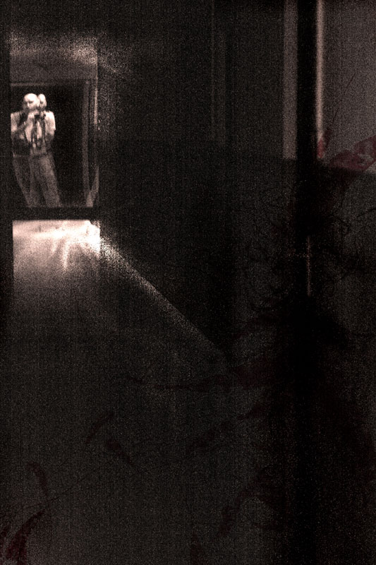 somebody is always standing behind you